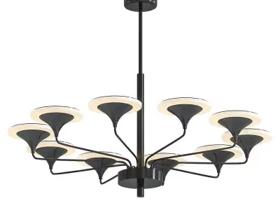 AX602 chandelier with shades 3D model