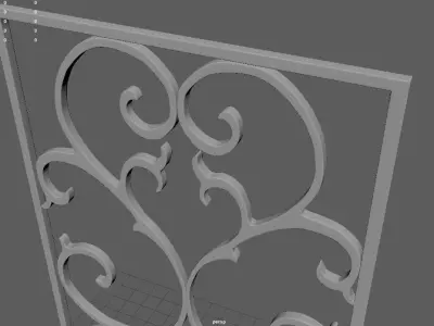 Wrought Iron 1 Free 3D model