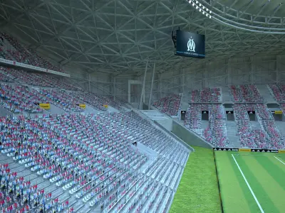 Stade Velodrome Marseille 3D model