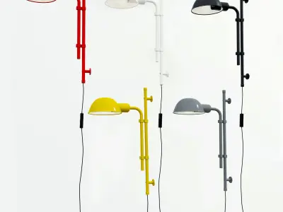 Sconce wall lamp with shade 3D model