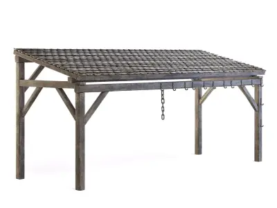 Forge Wooden Roof 3D model