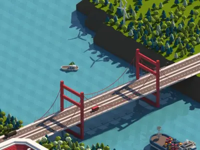 Cartoon City Pack Low-poly 3D model