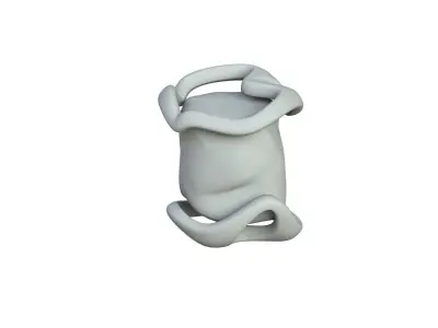 SciFi Shape Object Low Poly Low-poly 3D model 12