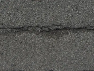 Roadcracks02 road with cracks in it 3D model