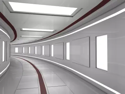 Hallway 3D model