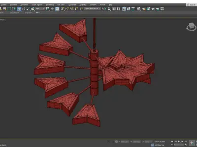 Osiris Chandelier by Matthew Fairbank Low-poly 3D model