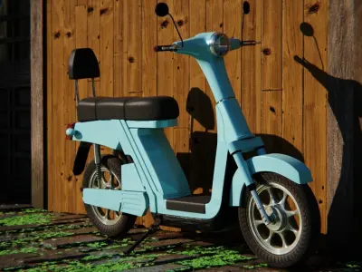 Japanese Alley 3d Scene 3D model