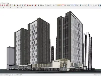 Sketchup Shopping Center G6 3D model