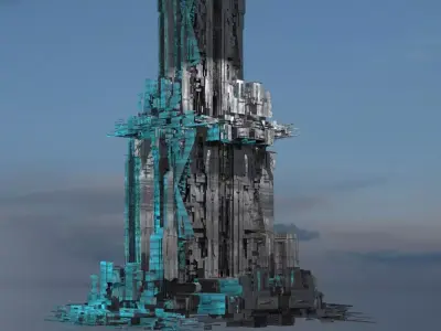 Hellgate corporation Tower 3D model