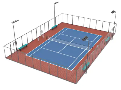 Tennis Court 2 3D model