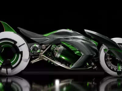 Sci-Fi Bike 3D model