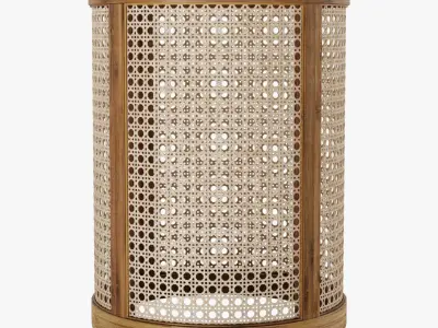 Rattan bench 3D model