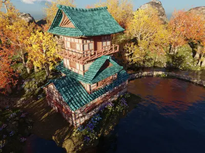 Japanese Scene 3D model