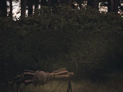 Secluded Forest Cabin 3D model