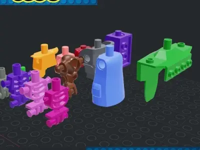 Lego - Minifigures Body 3D print model