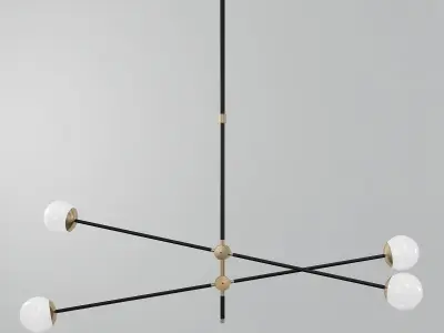 BULLARUM bullrum chandelier - gold 3D model