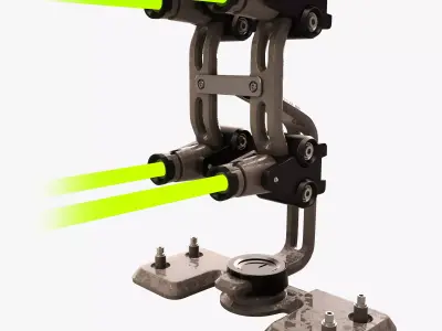 Sci-fi Laser Barrier 3D model