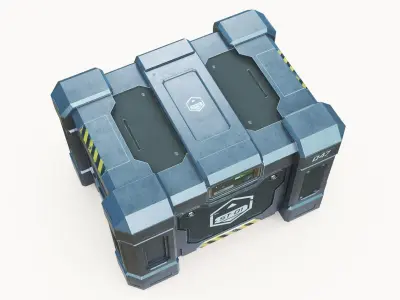  Sci Fi Military Storage Crate 