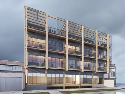 Residential building 3D model