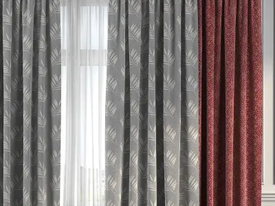 Curtain Set 208 3D model