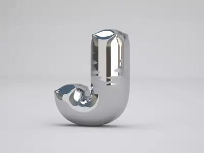 J Balloon Silver 3D model