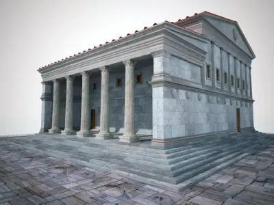 Bouleterion temple 3D model