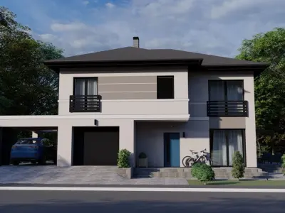 modern Residential house  3D model