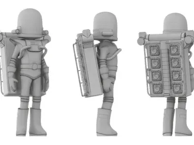 Astroneer game character 3D print model