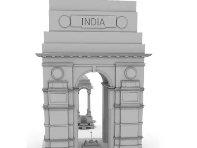 India Gate 3D model