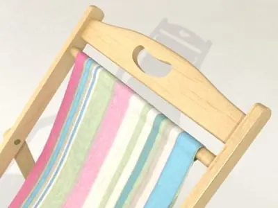 Beach Chair High Detail 3D model