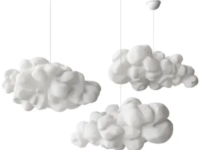 Modern Cloud Pendant 90 3D model