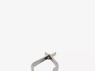 Precision Chrome-Plated 3D Model of Spring-Loaded Medical 3D model