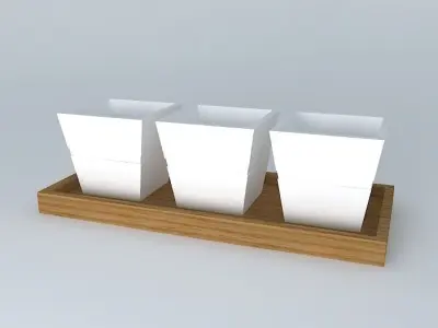 petisqueira snack bowl enfeite decorative object Free 3D model