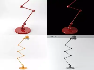 Loft floor 6arm 3D model