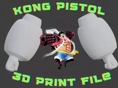 Gear 4 Luffy Kong Pistol One Piece Cosplay 3D print model