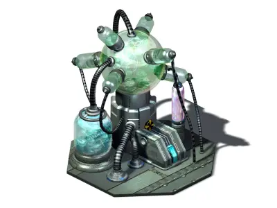 Machinery - Spacecraft - Functional Objects 09 3D model
