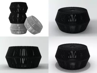 ZigZag puff 3D model