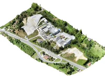 Process Industrial Facility 3D model