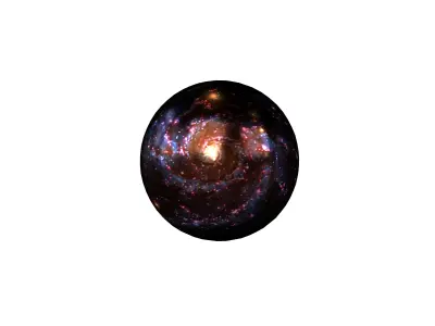 Nebula Ball v1 001 Low-poly 3D model