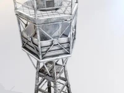 Lother Rock Beacon Low-poly 3D model