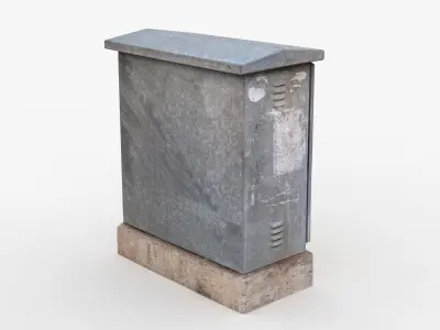 Distribution board 1 Scan Low-poly 3D model