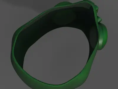 Gas mask respirator scifi futuristic 3d Artist  Low-poly 3D model buy