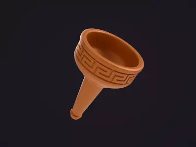 Stylized Greek Torch 3D model