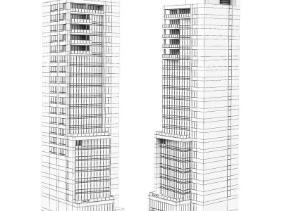 Chelsea Arts Tower Condo New York 3D model