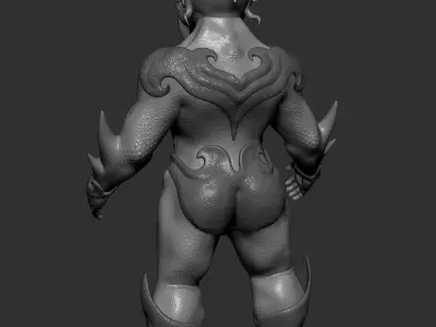 Character figure monster fantasy 3D print model 3D model