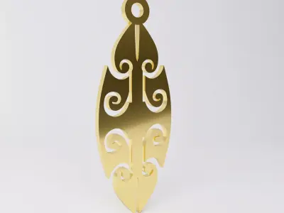 Maori pendant 7 3D print model