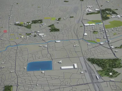 Nagpur  Low-poly 3D model