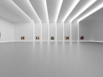 Art Museum Gallery Interior 27 Low-poly 3D model