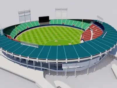Jamsil Baseball Stadium - South Korea 3D model