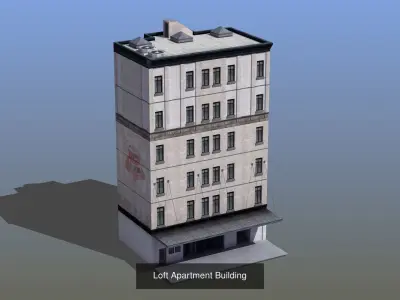 Modern Building Collection 02 3D Model Pack